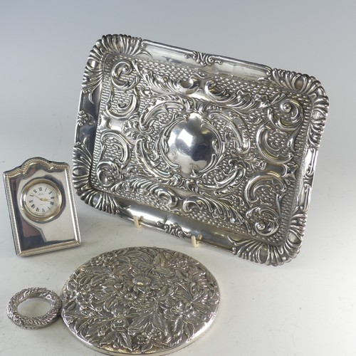 120 - An Edwardian silver Dressing Table Tray, by J & R Griffin, hallmarked Chester 1909, of rectangul... 