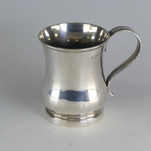 117 - An Edwardian silver Mug, by Horace Woodward & Co Ltd., hallmarked London, 1901, of plain baluste... 