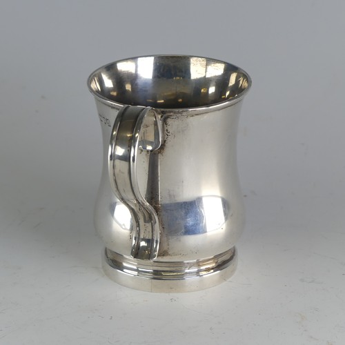 117 - An Edwardian silver Mug, by Horace Woodward & Co Ltd., hallmarked London, 1901, of plain baluste... 