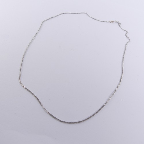 249 - An 18ct white gold Trace Chain, 42cm long, 2.3g.