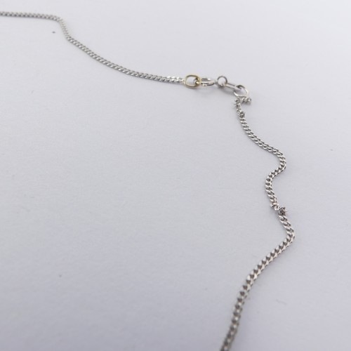 249 - An 18ct white gold Trace Chain, 42cm long, 2.3g.