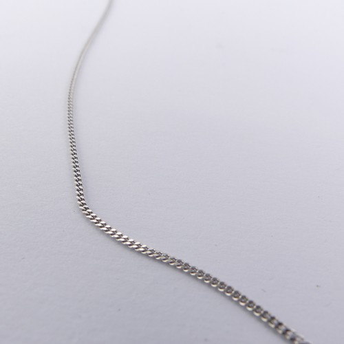 249 - An 18ct white gold Trace Chain, 42cm long, 2.3g.