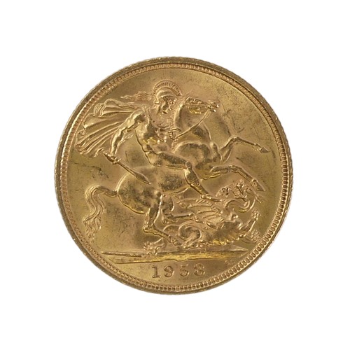 344 - An Elizabeth II gold Sovereign, dated 1958.