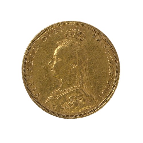 345 - A Victorian gold Sovereign, dated 1892, with Sydney mint mark.