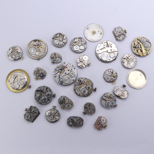 152 - A small quantity of Watch Parts, dials and movements including a lady's Tudor, others including Long... 