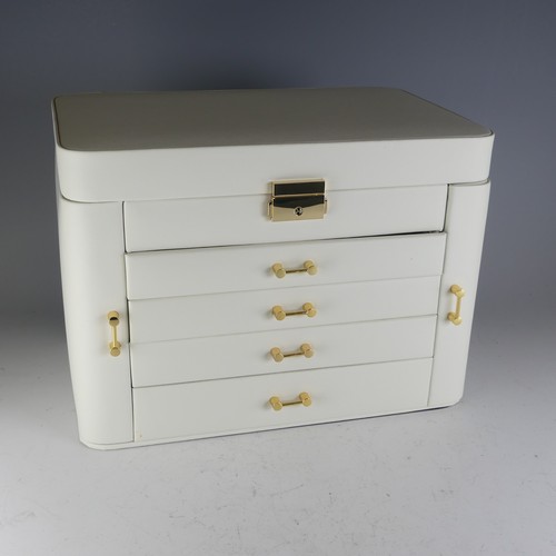 319 - A Mele & Co., large Jewellery Case, in ivory leather, as new, unused, together with a large quan... 