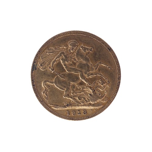 346 - A George V gold Sovereign, dated 1913.