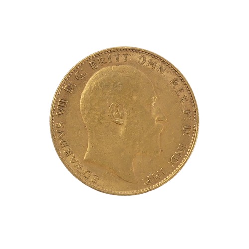 350 - An Edward VII gold Sovereign, dated 1910.