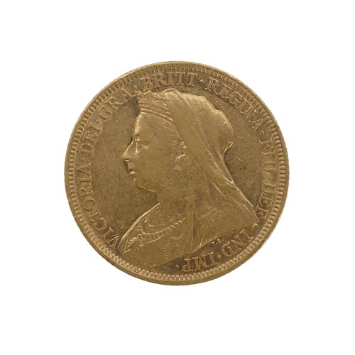 354 - A Victorian gold Sovereign, dated 1895, Sydney mint mark.