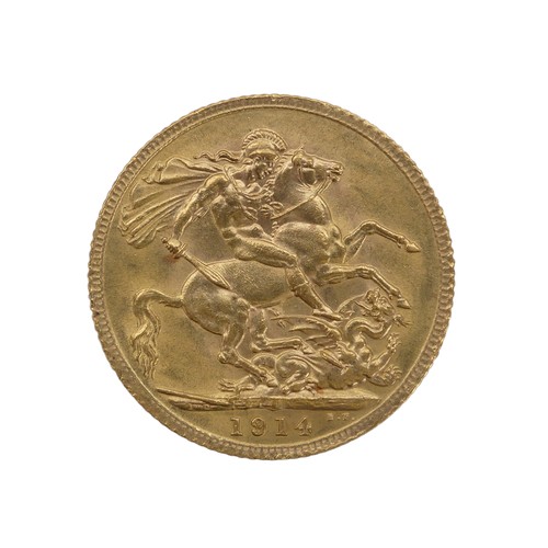 355 - A George V gold Sovereign, dated 1914.