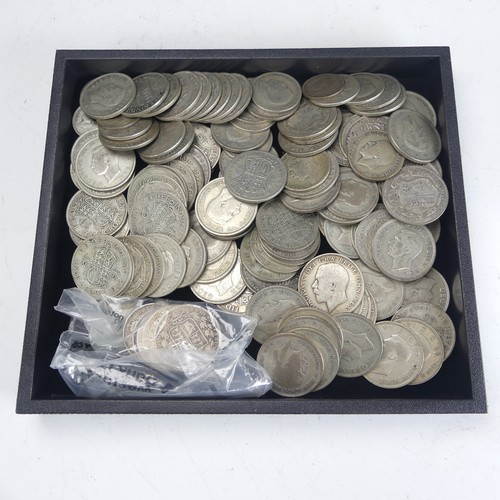 358 - A quantity of Pre-1947 silver Coins, 50ozt, together with a small quantity of Pre-1920, 2.1ozt (a lo... 