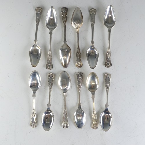 103 - A set of six Elizabeth II silver Grapefruit Spoons, by Pinder Brothers, hallmarked Sheffield, 1973, ... 