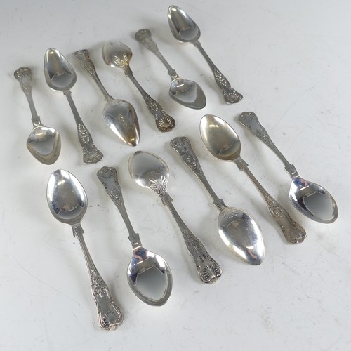 103 - A set of six Elizabeth II silver Grapefruit Spoons, by Pinder Brothers, hallmarked Sheffield, 1973, ... 