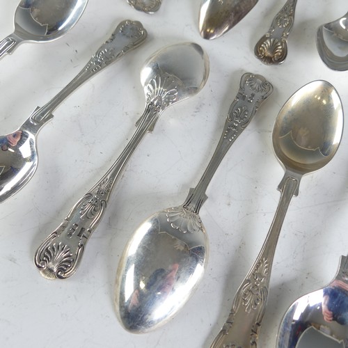 103 - A set of six Elizabeth II silver Grapefruit Spoons, by Pinder Brothers, hallmarked Sheffield, 1973, ... 