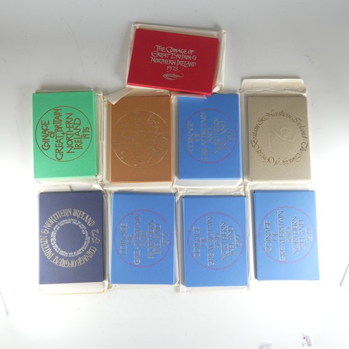 351 - A quantity of Pre-1947 silver Coins, 10.3g, together with nine Royal Mint year sets, dated 1972, 197... 