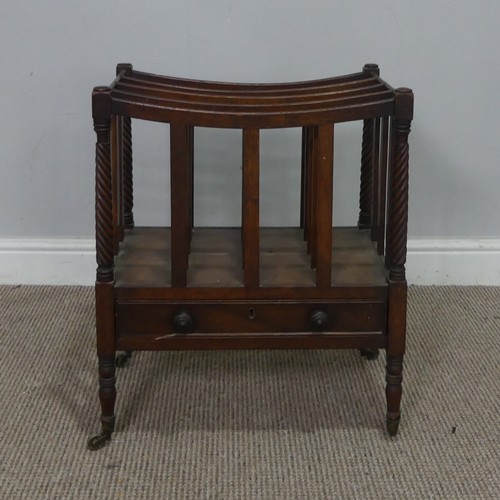 550 - An antique mahogany Canterbury, W 46 cm x H 56 cm x D 32 cm, together with an antique mahogany plant... 