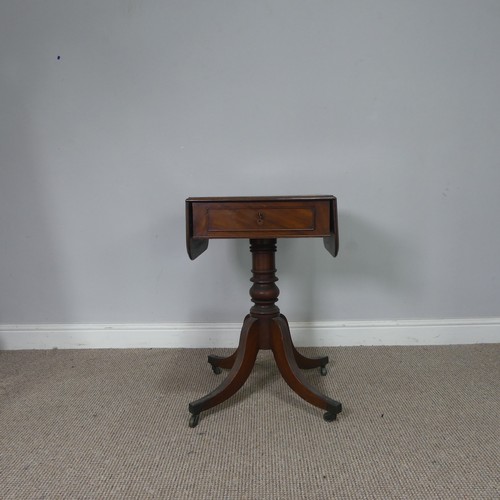 550 - An antique mahogany Canterbury, W 46 cm x H 56 cm x D 32 cm, together with an antique mahogany plant... 