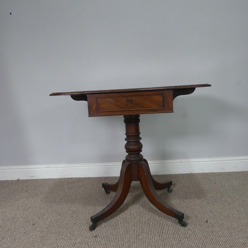 550 - An antique mahogany Canterbury, W 46 cm x H 56 cm x D 32 cm, together with an antique mahogany plant... 