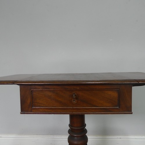 550 - An antique mahogany Canterbury, W 46 cm x H 56 cm x D 32 cm, together with an antique mahogany plant... 