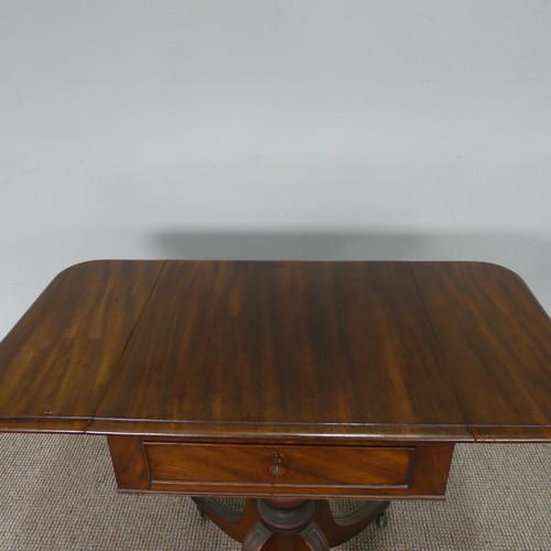 550 - An antique mahogany Canterbury, W 46 cm x H 56 cm x D 32 cm, together with an antique mahogany plant... 