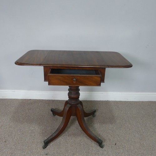 550 - An antique mahogany Canterbury, W 46 cm x H 56 cm x D 32 cm, together with an antique mahogany plant... 