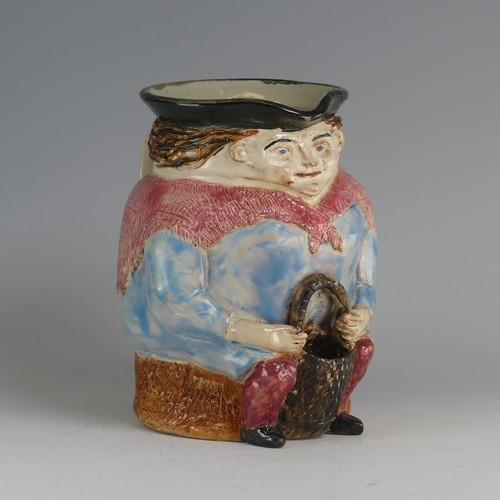 45 - A Clevedon pottery Character Jug, probably William Fishley Holland (1888-1971) modelled as a fisher ... 