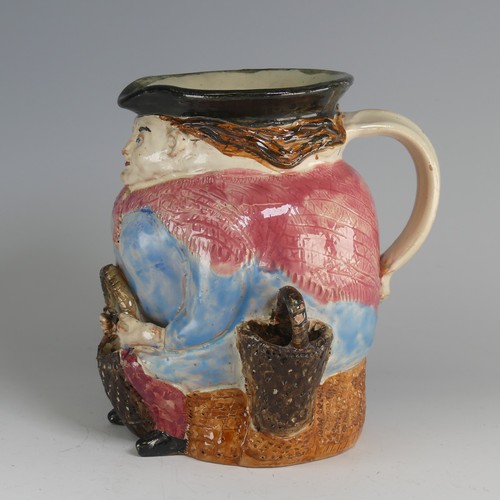 45 - A Clevedon pottery Character Jug, probably William Fishley Holland (1888-1971) modelled as a fisher ... 