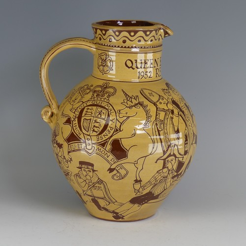 57 - Harry Juniper (b. 1947) a Bideford Pottery Commemorative Harvest Jug, to celebrate 'A Tipsey Jubilee... 