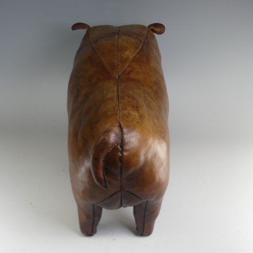 547 - Manner of Omersa for Liberty & Co, a leather footstool in the form of a Hippo, early 20th centur... 