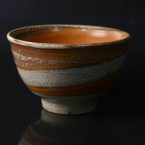 81 - Micki Schloessingk (b. 1949) a Bridge Pottery Bowl, with salt-glaze and wax resist swirl to interior... 