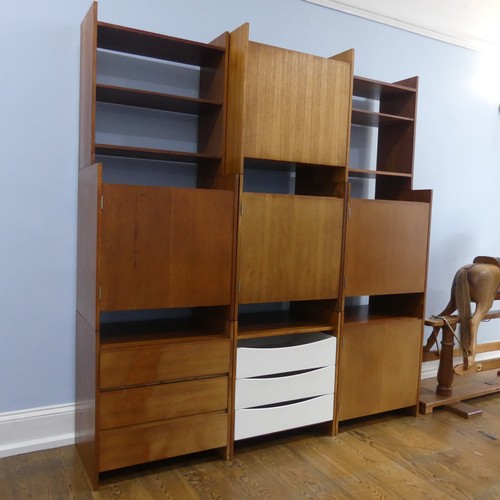 720 - A mid-20th century 'Summa' teak modular stacking storage Unit, designed by Terence Conran, comprisin... 