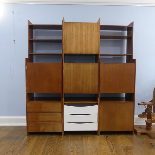 720 - A mid-20th century 'Summa' teak modular stacking storage Unit, designed by Terence Conran, comprisin... 