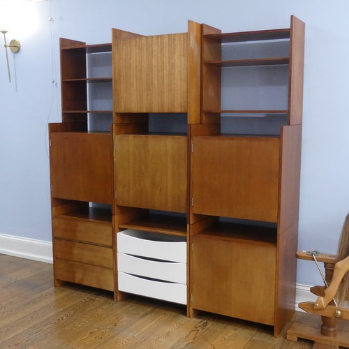 720 - A mid-20th century 'Summa' teak modular stacking storage Unit, designed by Terence Conran, comprisin... 