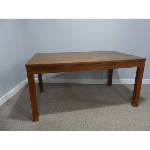 723 - A mid-20th century oak and teak dining Table, designed by Terrence Conran, the rectangular top raise... 