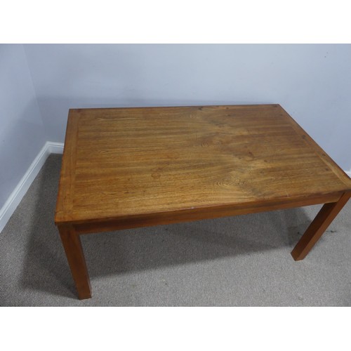 723 - A mid-20th century oak and teak dining Table, designed by Terrence Conran, the rectangular top raise... 