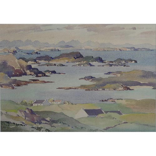 208 - Phyllida Mead (20th century), The Summer Isles from Achiltibuie, watercolour, 22cm x 33cm, framed an... 