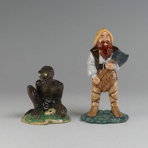 125 - A Royal Doulton Middle Earth figure of Gollum, HN2913, together with a Royal Doulton Middle Earth fi... 