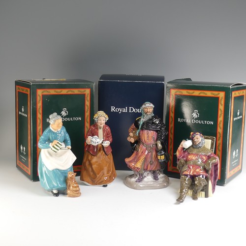 127 - A quantity of Royal Doulton Character Figures, to comprise 'The Favourite' HN2249, 'The Foaming Quar... 