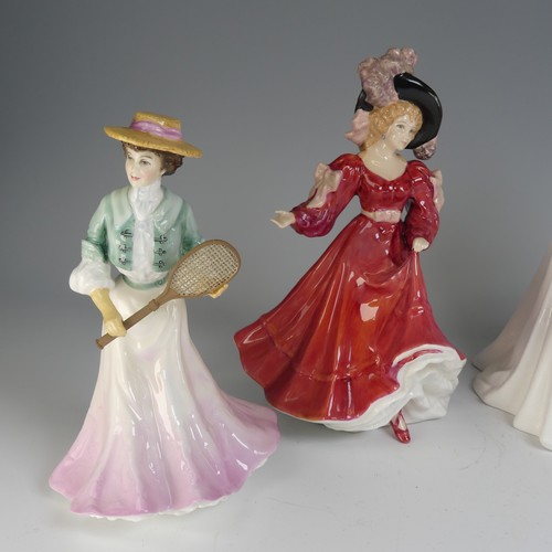 128 - A quantity of Royal Doulton Ladies, to comprise 'Wimbledon' HN3366 limited edition (2108), 'Patricia... 