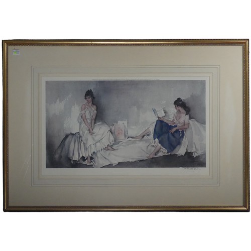 220 - Sir William Russell Flint RA (Scottish, 1880-1969), ‘The Interlude’, limited edition colour print, p... 