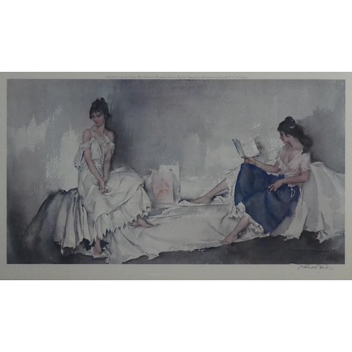 220 - Sir William Russell Flint RA (Scottish, 1880-1969), ‘The Interlude’, limited edition colour print, p... 