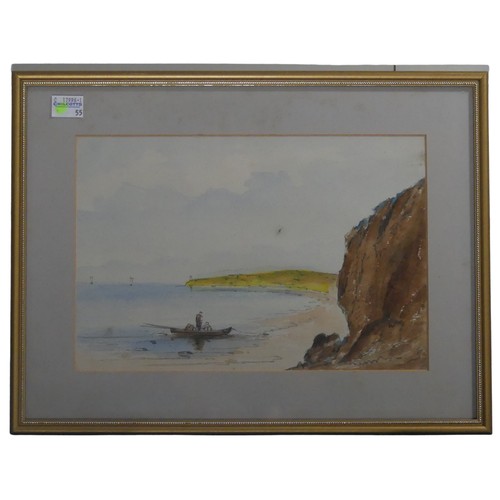 235 - John Glendall (1789-1865), View near Exmouth, pencil and watercolour, 17cm x 26cm, together with Geo... 