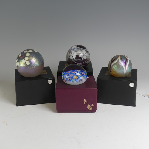 142 - A limited edition Perthshire 'Chequerboard' glass Paperweight, boxed with certificate, (67/350) date... 