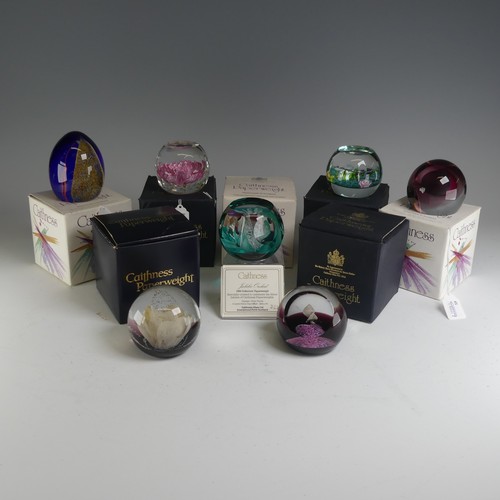 145 - A small quantity of limited edition Caithness glass Paperweights, to comprise 'New World' (655/750),... 