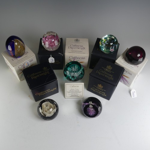 145 - A small quantity of limited edition Caithness glass Paperweights, to comprise 'New World' (655/750),... 