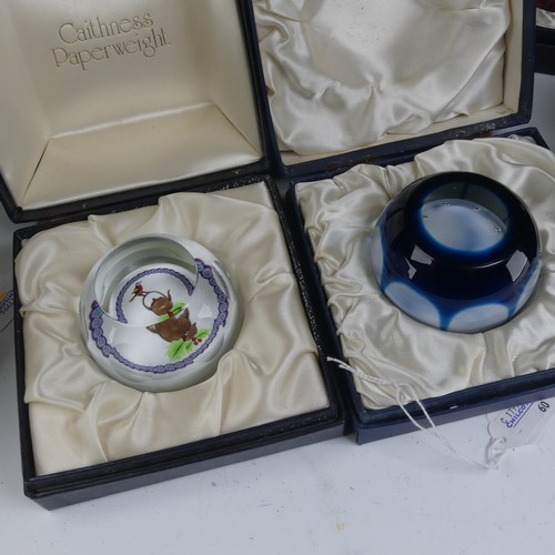 146 - A small quantity of limited edition Caithness glass Paperweights, to include 'Coral Damson' (495/500... 