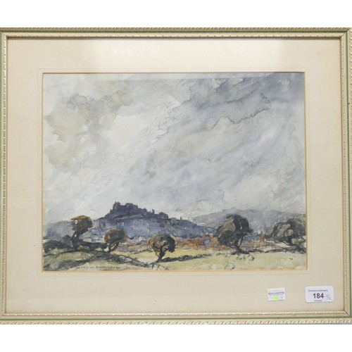 184 - John Rankine Barclay (1884-1962), The Field of Bannockburn, watercolour, signed 