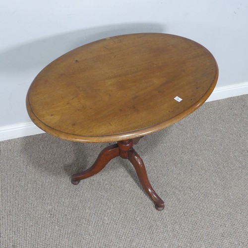 506 - A Victorian mahogany Side Table, the three-quarter gallery to top, raised on turned supports, W 69 c... 