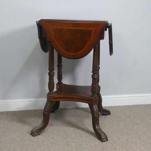 544 - An Edwardian burr walnut and mahogany Chess Table, the top with boxwood inlaid chess board, each edg... 