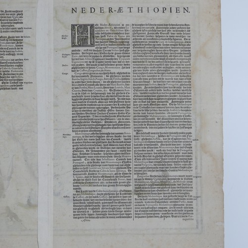 36 - Blaeu (Willem, Dutch, 1571-1638); 'Aethiopia Inferior vel Exterior...', an early double page engrave... 